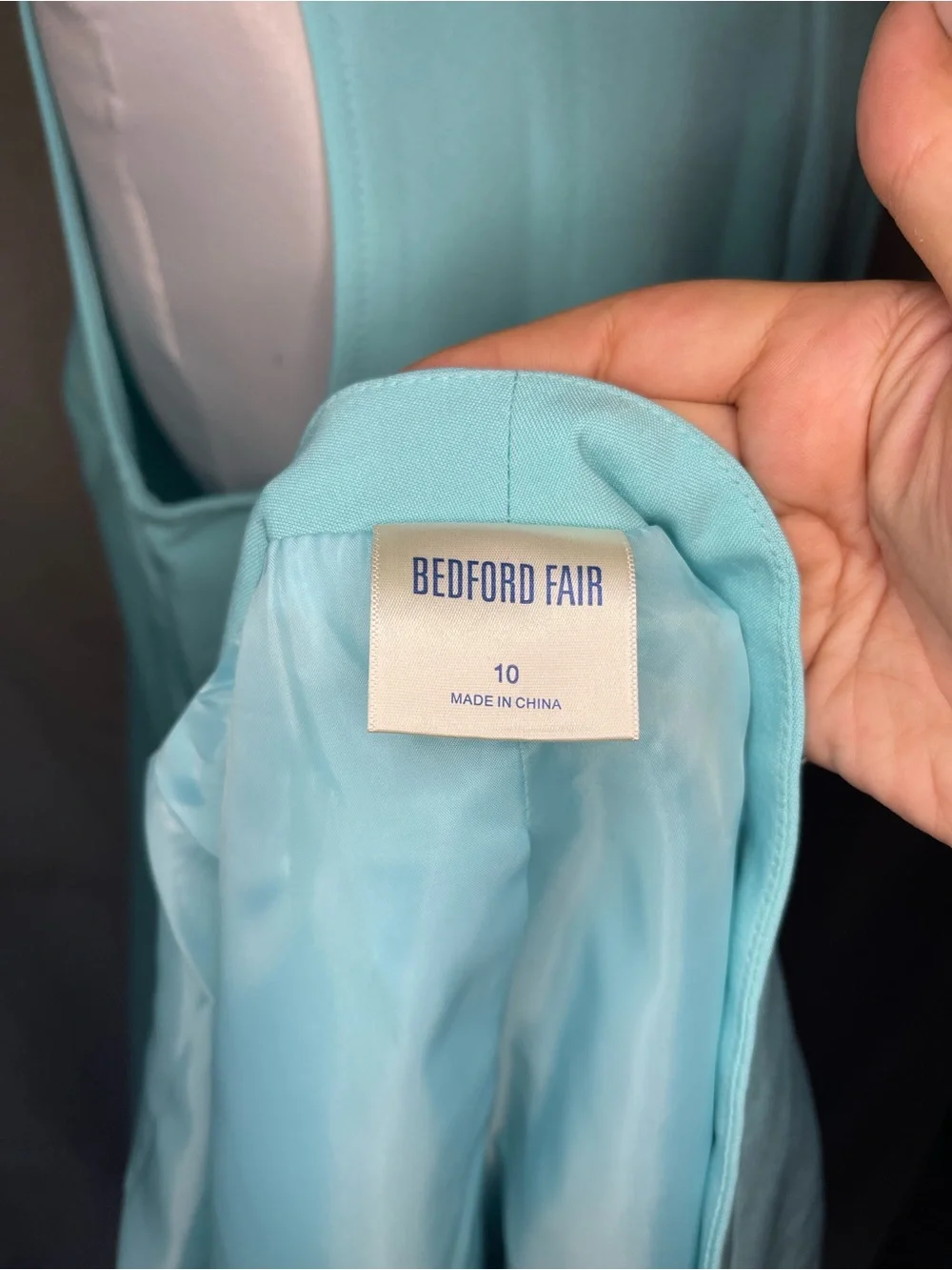 Vintage Bedford Fair Women's Two-Piece Dress/ Suit in Light Aqua